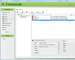 Transmute - очень простая в использовании программа, позволяющая экспортировать закладки Transmute - очень простая в использовании программа, позволяющая экспортировать закладки