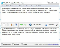 Client for Google Translate Client for Google Translate