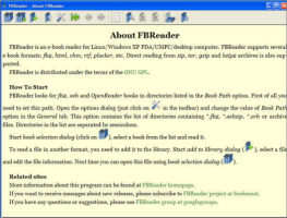 FBReaderSetup может открывать разнообразные форматы (TXT, HTML, CHM, RTF, OEB, FB2 и другие) FBReaderSetup может открывать разнообразные форматы (TXT, HTML, CHM, RTF, OEB, FB2 и другие)