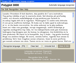 Полиглот 3000 (Polyglot 3000) - это автоматический определитель языка, который предназначен для быстрого и корректного определения Полиглот 3000 (Polyglot 3000) - это автоматический определитель языка, который предназначен для быстрого и корректного определения