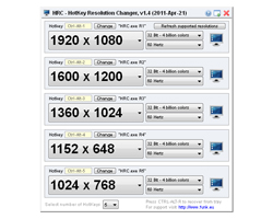 HotKey Resolution Changer – программа, позволяющая изменять разрешение HotKey Resolution Changer – программа, позволяющая изменять разрешение