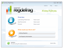 Quicksys RegDefrag оптимизирует файл реестра Quicksys RegDefrag оптимизирует файл реестра