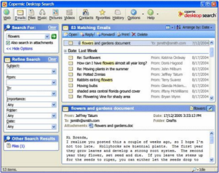 Copernic Desktop Search - С помощью этой программы можно найти любую информацию, в том числе почтовые сообщения и даже Copernic Desktop Search - С помощью этой программы можно найти любую информацию, в том числе почтовые сообщения и даже