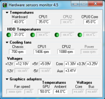 Программа во многом схожа с MotherBoard Monitor, но имеет более простой и удобный интерфейс