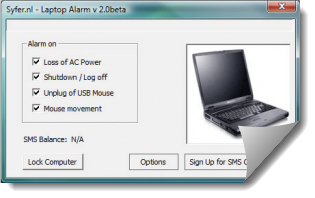 Программа Laptop Alarm также даст вам знать, когда кто-то попытается ввести неверный пароль, выключить Программа Laptop Alarm также даст вам знать, когда кто-то попытается ввести неверный пароль, выключить