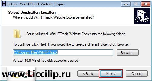 WinHTTrack место установки WinHTTrack место установки